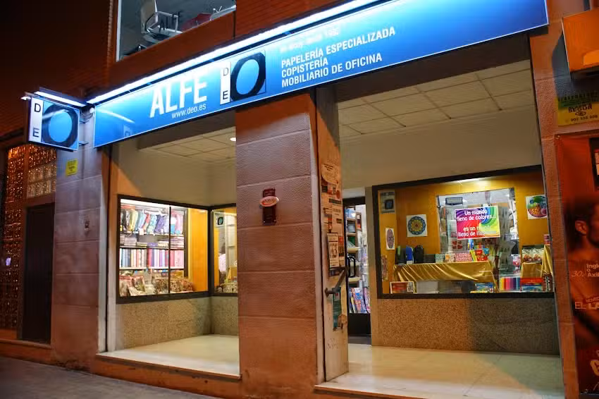 Alfe papelería copistería | z.norte