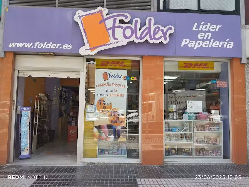 Folder Papeler&iacute;as