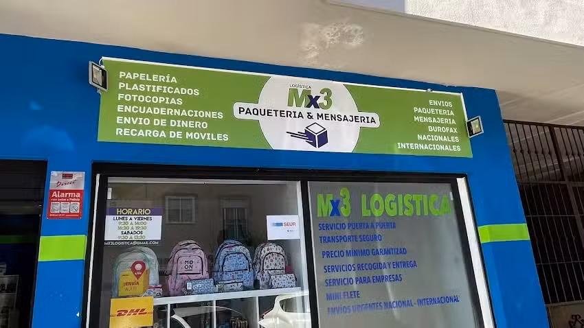 Mx3 – Papelería y Paquetería