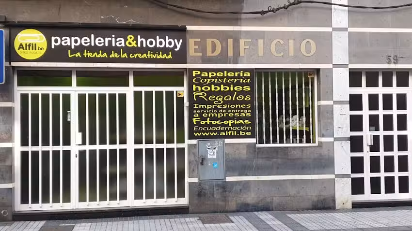 Papelería Alfil Be Guanarteme fotocopias y regalos