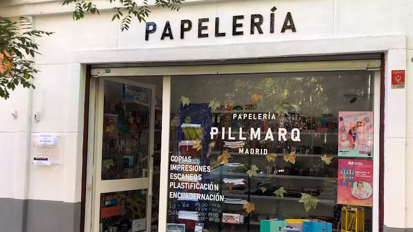 Papelería de La Hoz, antes conocida como Papelería Pillmarq